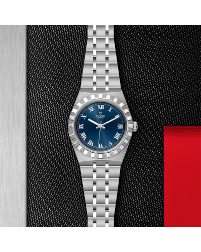 Tudor Royal 34 mm steel case, Blue dial (watches)